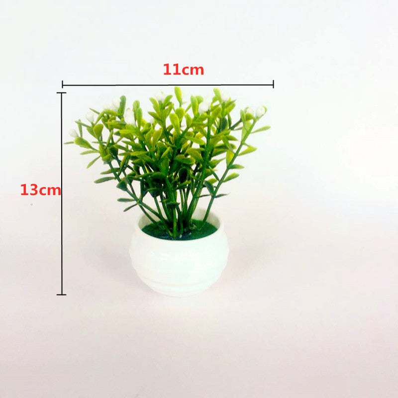 Faux plant, desk decor, Green makes me happy, Office Desktop, bathroom plant, Trinket pot plant