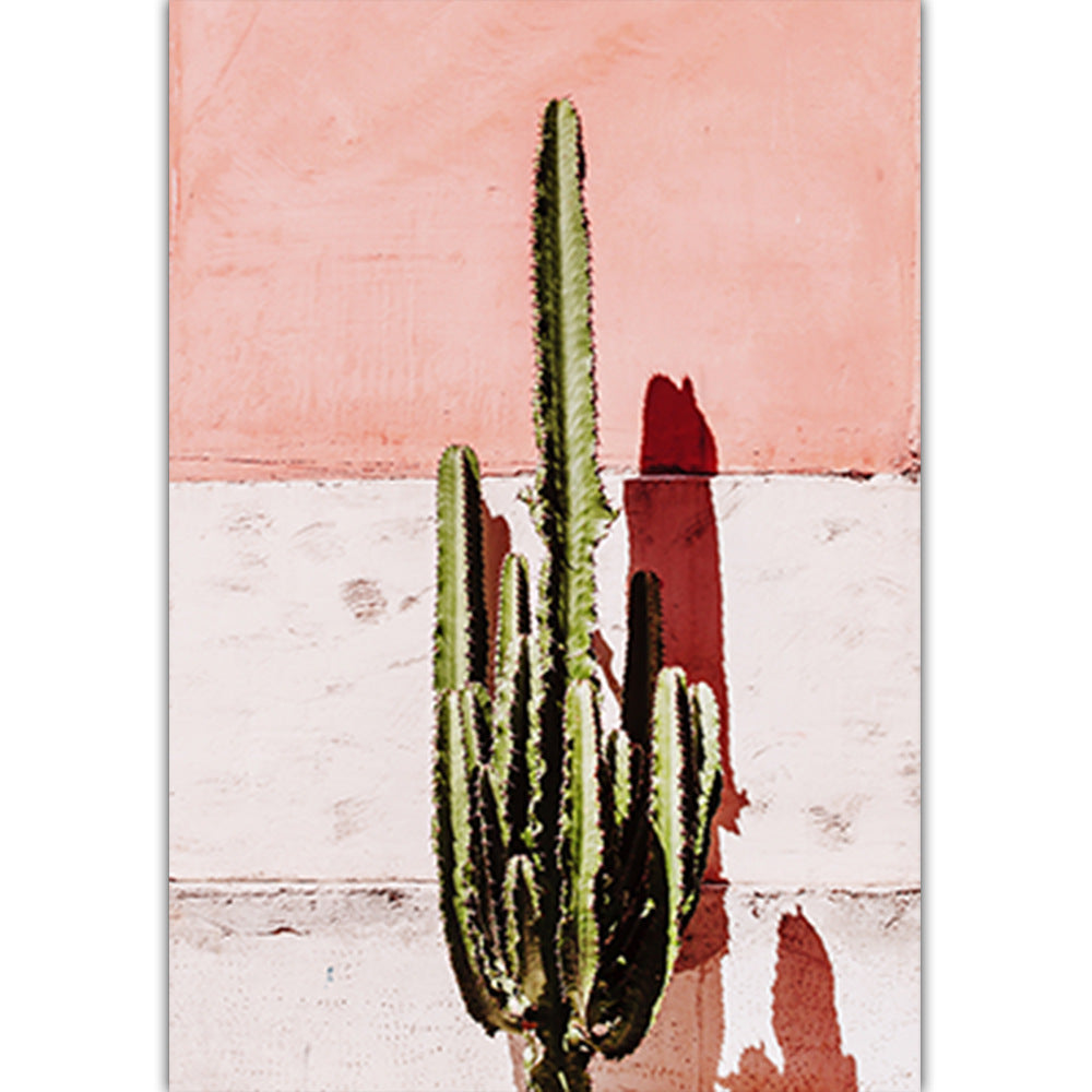 Nature as art, pink is classy,
Zen your space, indoor jungle vibe, simple elegance, tasteful nature, Cactus Art, 70’s vibe (BYO frame)