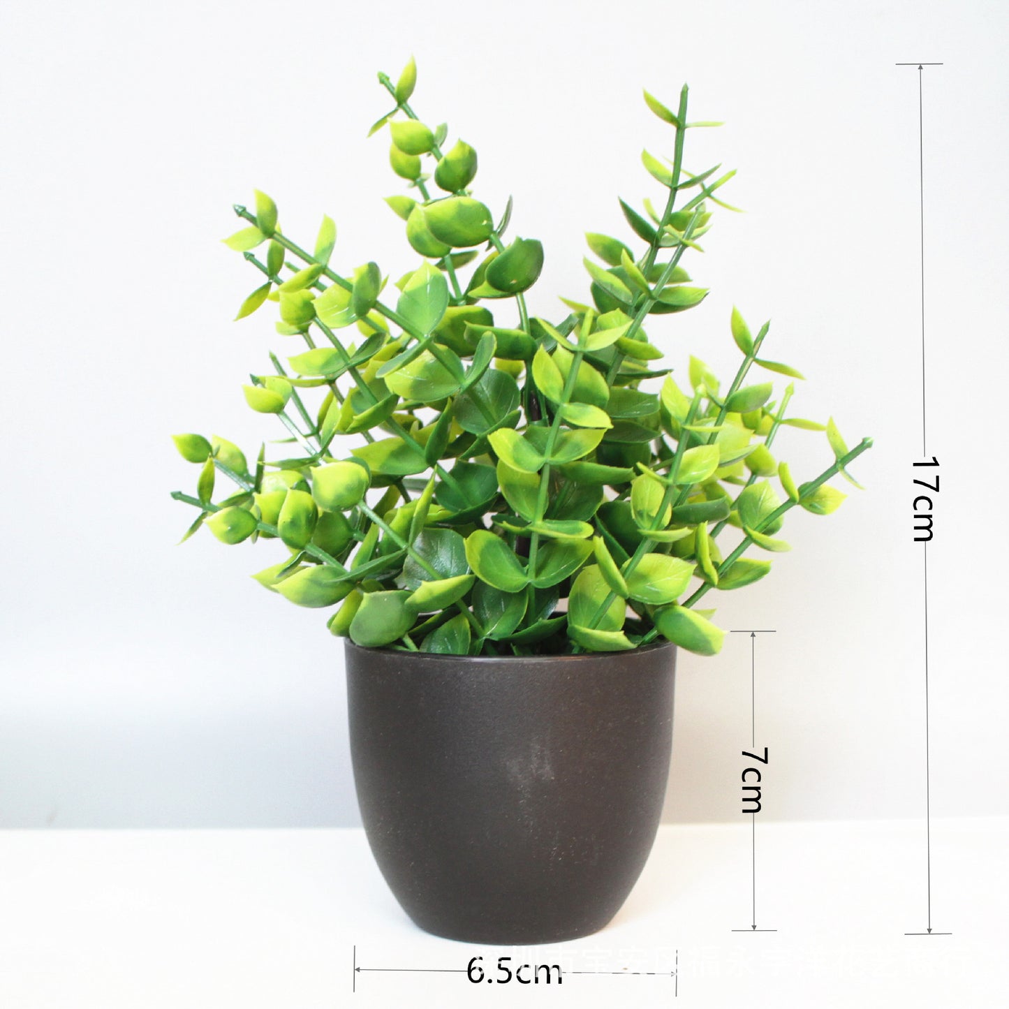 Faux bonsai, Simulated Indoor and Outdoor Decoration Plastic Bonsai Eucalyptus Small Pot Plant