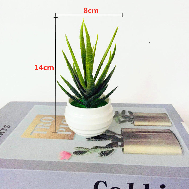 Faux plant, desk decor, Green makes me happy, Office Desktop, bathroom plant, Trinket pot plant