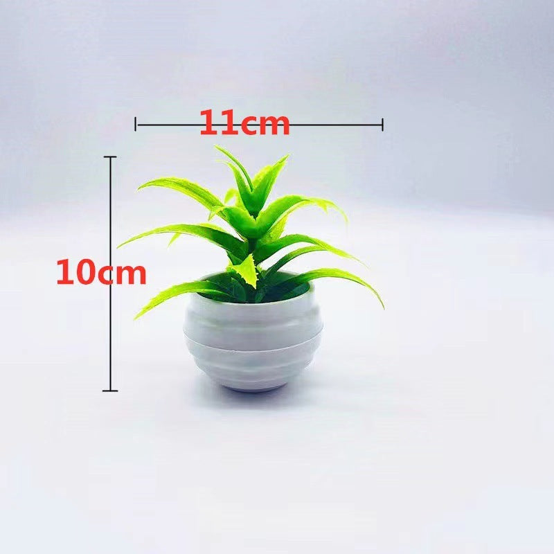 Faux plant, desk decor, Green makes me happy, Office Desktop, bathroom plant, Trinket pot plant