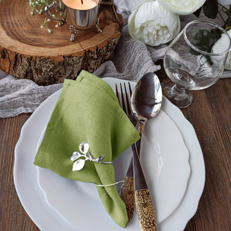 Luxe Linen Napkins, elegant table setting, Pastoral Palette: Nordic Linen Table Accents