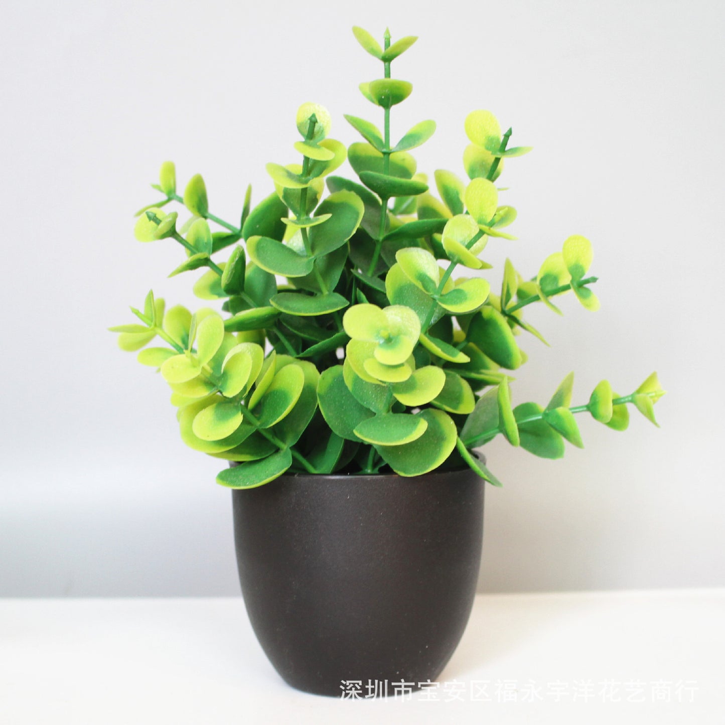 Faux bonsai,  Simulated Indoor and Outdoor Decoration Plastic Bonsai Eucalyptus Small Pot Plant