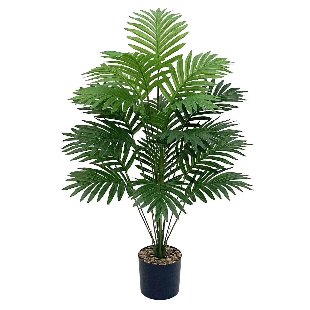 Simulation lush plant 12-24 leaves, tall faux plant, indoor garden, variegated leaves